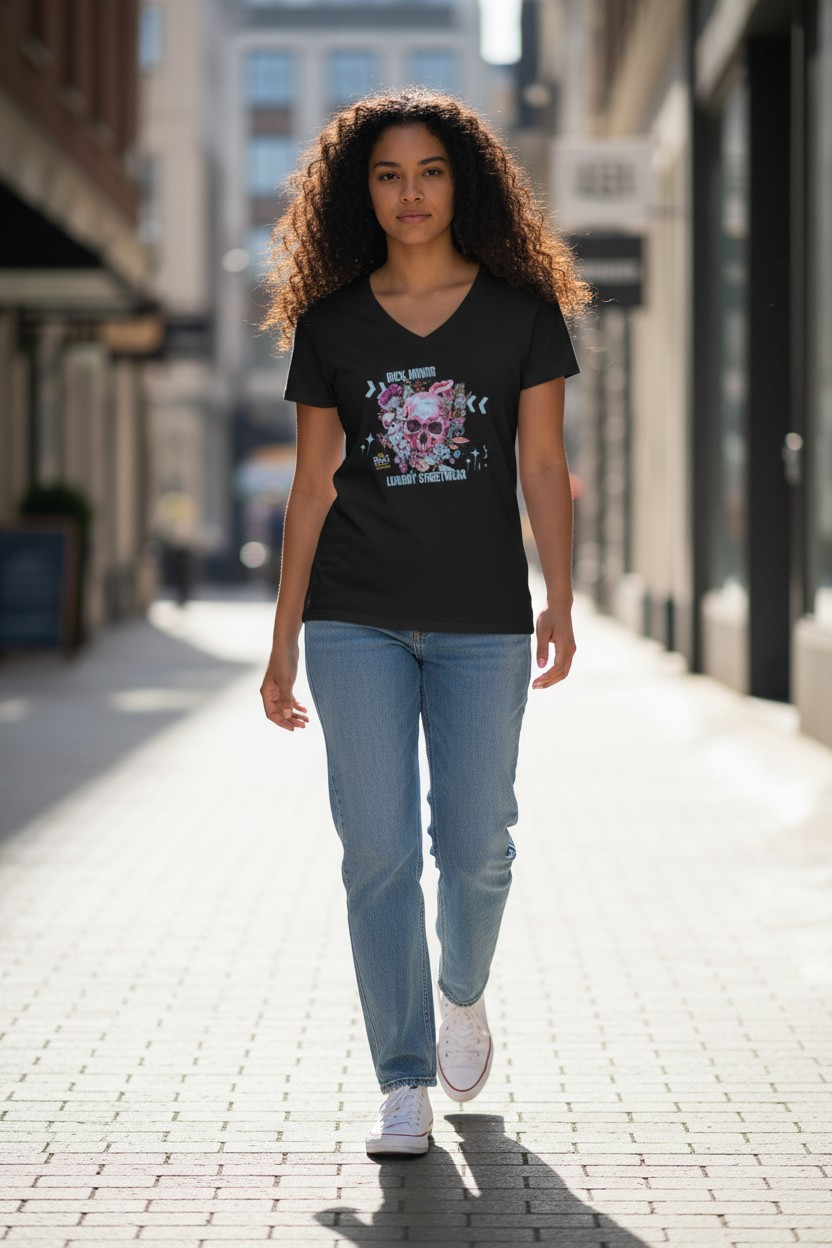 "Flowered Skull" Tee"