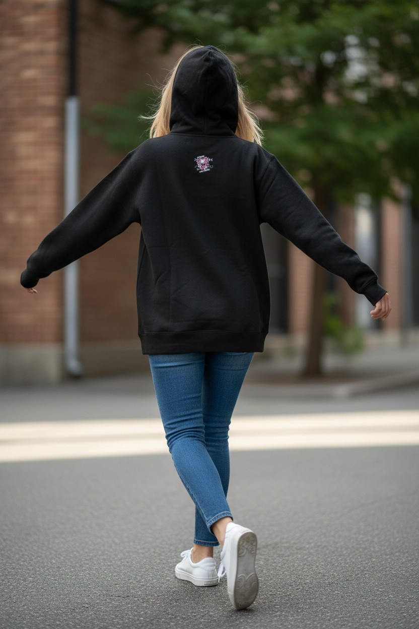 "Flowered Skull" Hoodie – Signature Mini Edition