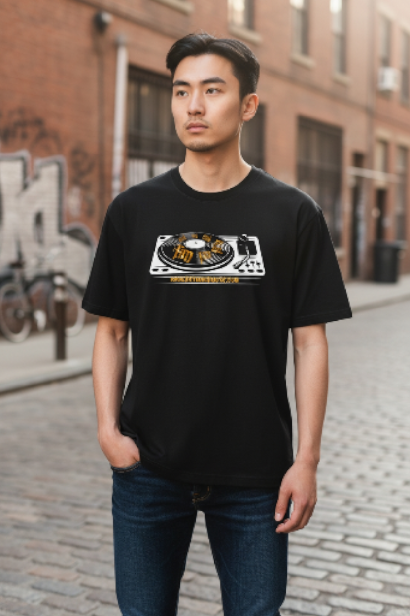 "Vintage Turntable Tee"