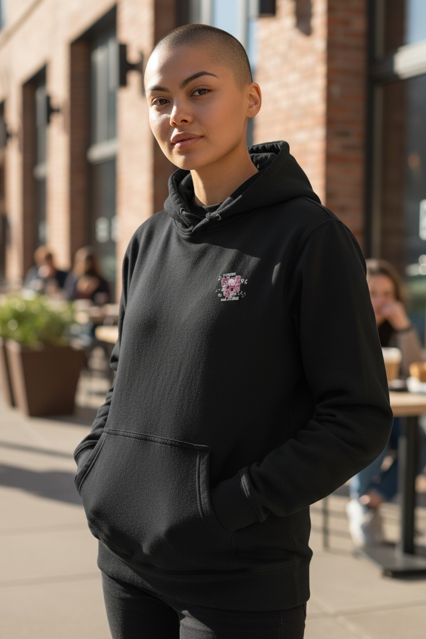 "Flowered Skull" Hoodie – Signature Mini Edition