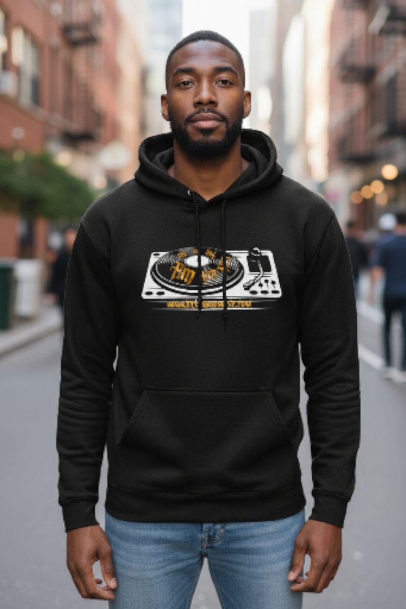 "Vintage Turntable Hoodie"